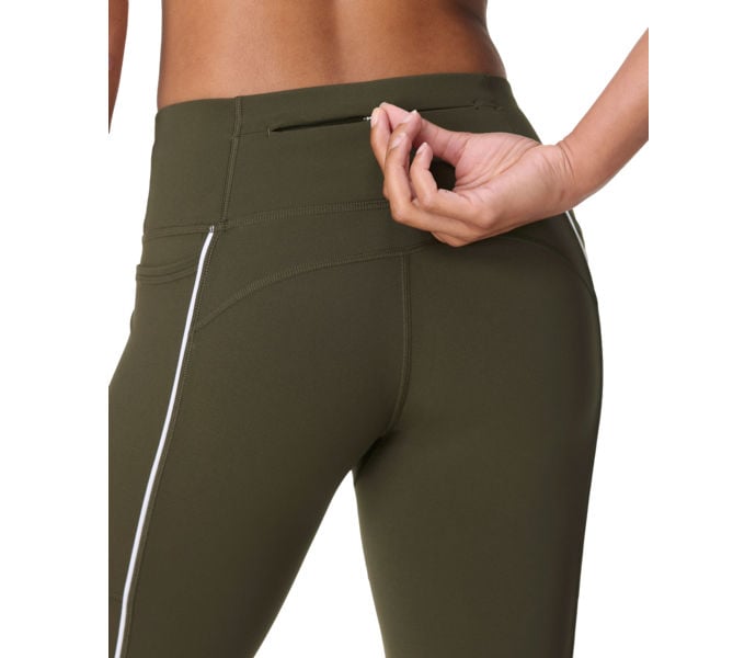 Sweaty Betty POWER WORKOUT LEGGINGS WITH PIPING LÖPARTIGHTS Grön
