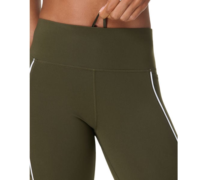 Sweaty Betty POWER WORKOUT LEGGINGS WITH PIPING LÖPARTIGHTS Grön