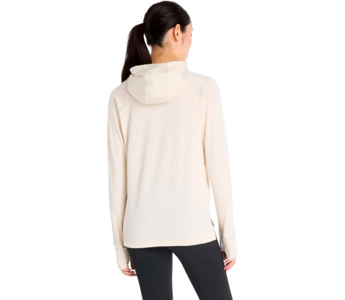 New Balance HEAT GRID 1/2 ZIP HOODIE LÖPARTRÖJA Beige