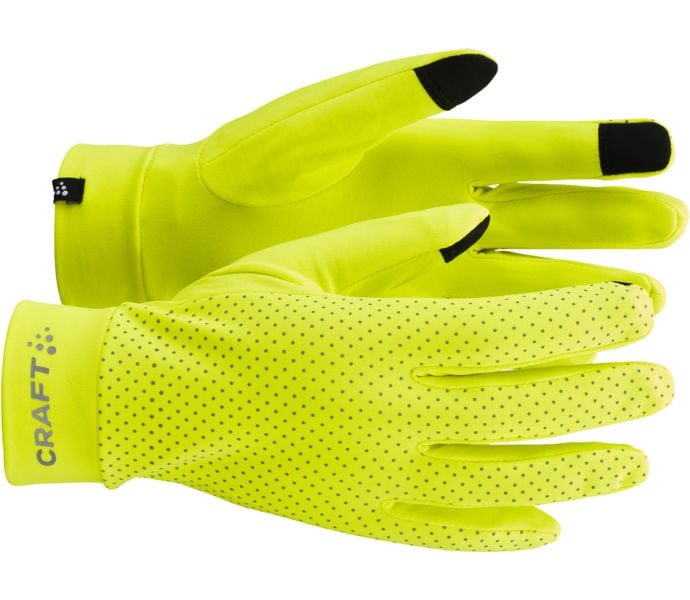 Craft Lumen Fleece Glove 2 Löparhandske Gul