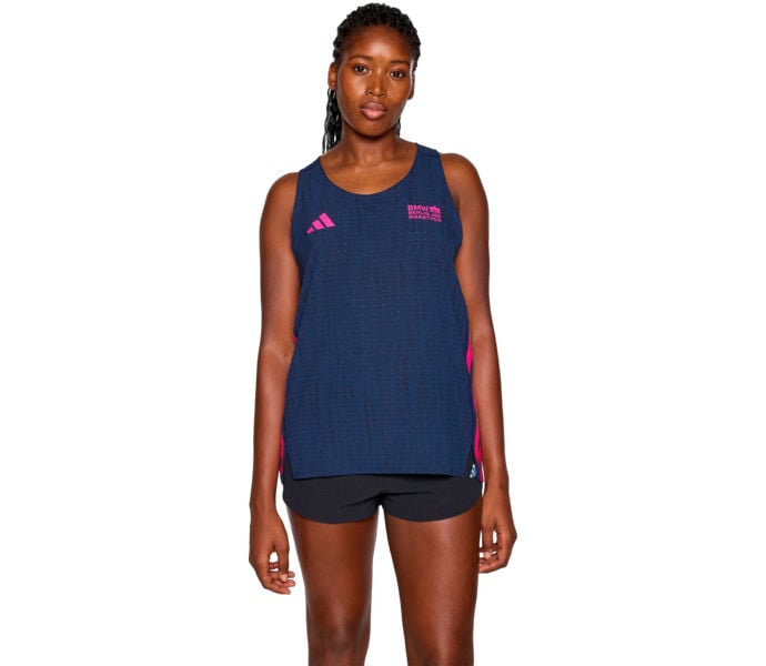 adidas BERLIN MARATHON 25 TANK LÖPARLINNE Blå
