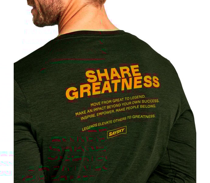 SAYSKY STATEMENT PACE LONG SLEEVE LÖPARTRÖJA Grön