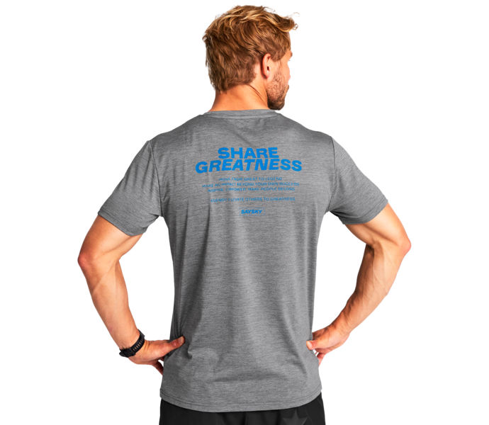 SAYSKY STATEMENT PACE T-SHIRT LÖPARTRÖJA Grå