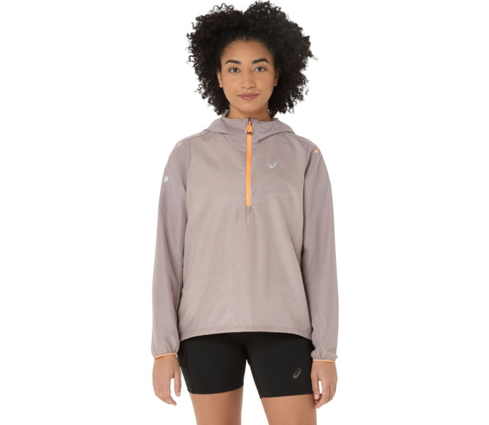 Asics FUJITRAIL PACKABLE WINDBREAKER LÖPARJACKA Grå