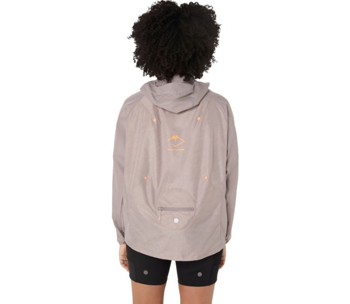 Asics FUJITRAIL PACKABLE WINDBREAKER LÖPARJACKA Grå