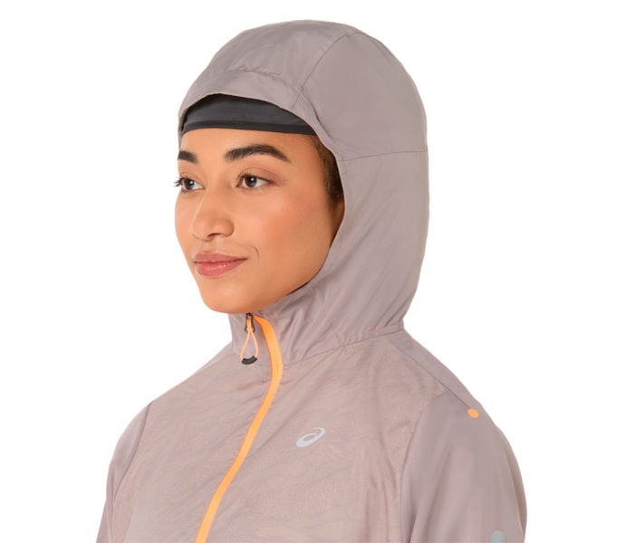 Asics FUJITRAIL PACKABLE WINDBREAKER LÖPARJACKA Grå