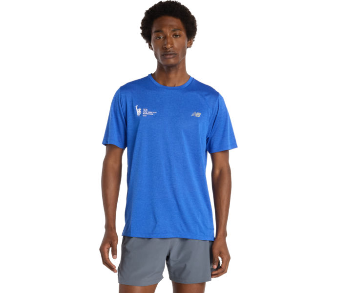 New Balance NYC MARATHON ATHLETICS LÖPARTSHIRT Blå