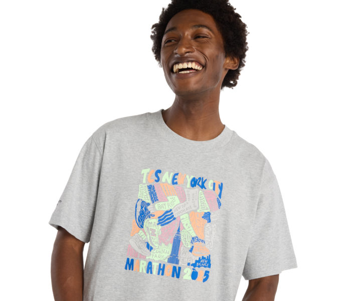 New Balance NYC MARATHON GRAPHIC TSHIRT Grå