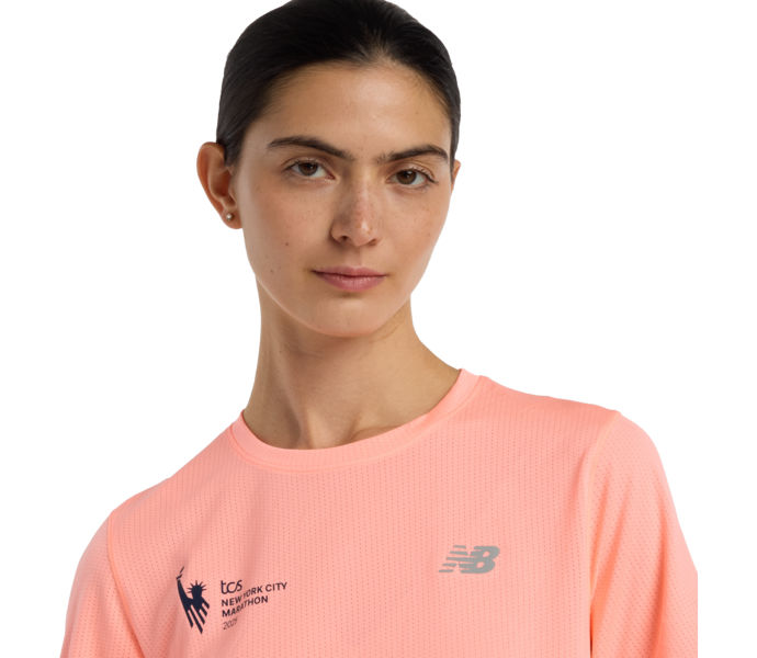 New Balance NYC MARATHON ATHLETICS LÖPARTSHIRT Rosa