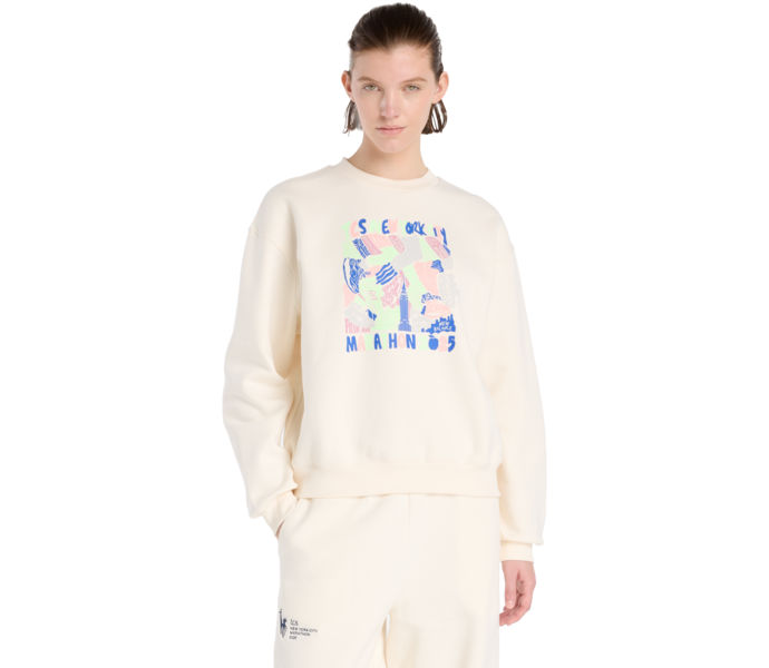 New Balance NYC MARATHON FLEECE CREW  Beige