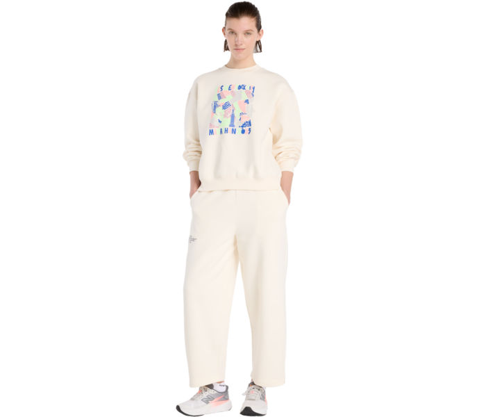 New Balance NYC MARATHON FLEECE CREW  Beige