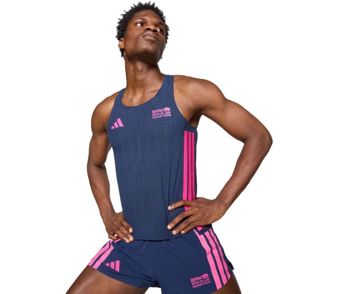 adidas BERLIN MARATHON 2025 SINGLET LÖPARLINNE Blå