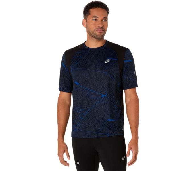 Asics ROAD LITE-SHOW SS TOP LÖPARTSHIRT Blå