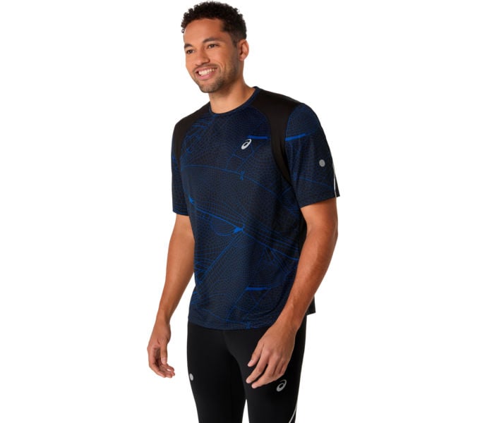 Asics ROAD LITE-SHOW SS TOP LÖPARTSHIRT Blå
