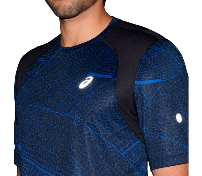 Asics ROAD LITE-SHOW SS TOP LÖPARTSHIRT Blå