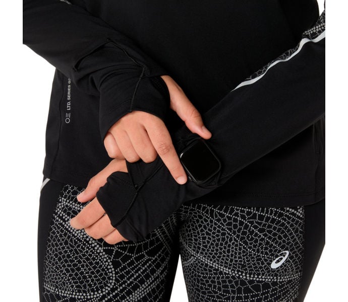 Asics LIMITED SERIES LITE-SHOW LONG SLEEVE LÖPARTRÖJA Silver