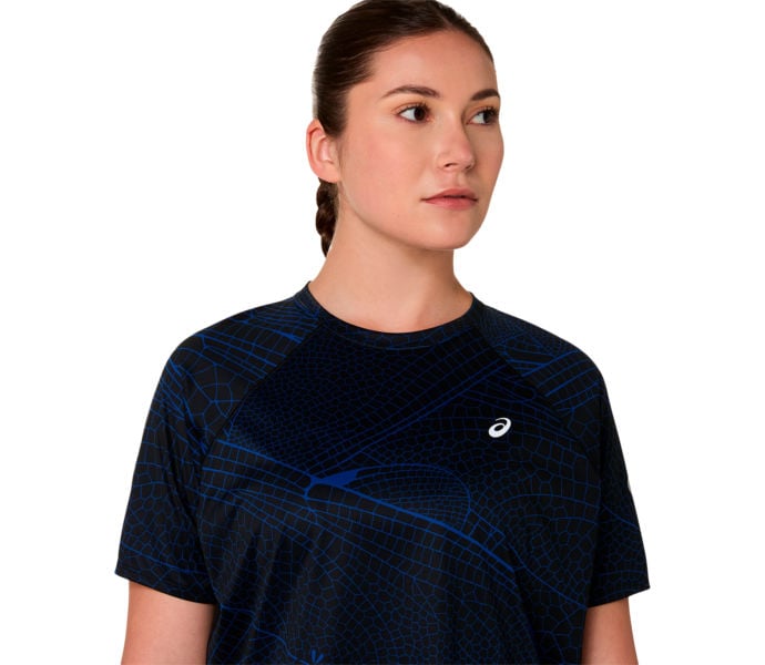 Asics ROAD LITE-SHOW SS TOP LÖPARTSHIRT Blå