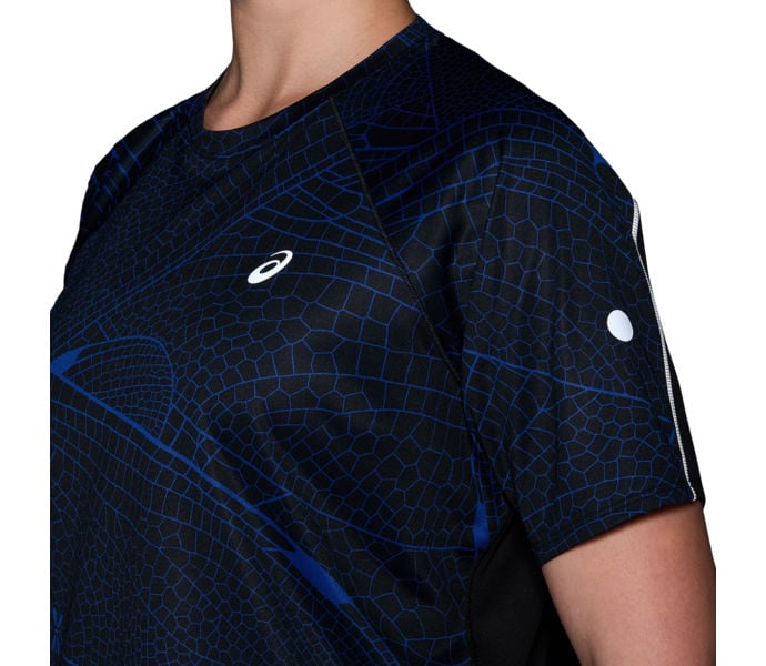 Asics ROAD LITE-SHOW SS TOP LÖPARTSHIRT Blå