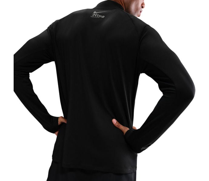 Nike STRIDE DRI-FIT UV 1/2-ZIP TOP LÖPARTRÖJA Svart