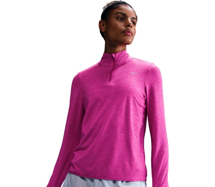 Nike SWIFT ELEMENT UV PROTECTION 1/4-ZIP LÖPARTRÖJA Rosa