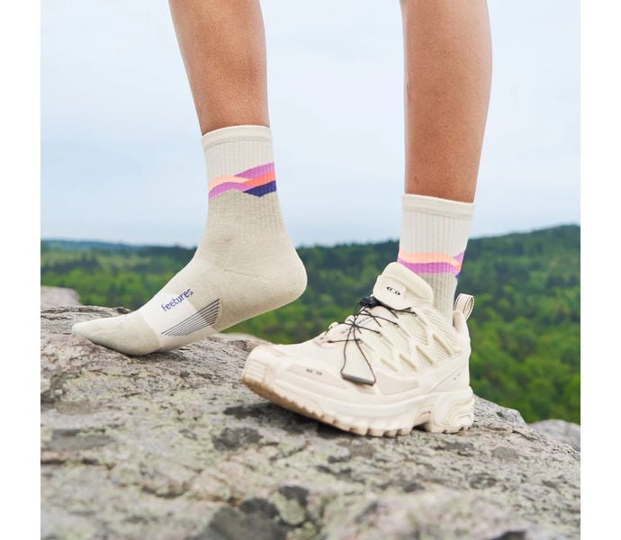 Feetures TRAIL MAX CUSHION MINI CREW LÖPARSTRUMPA Flerfärgad