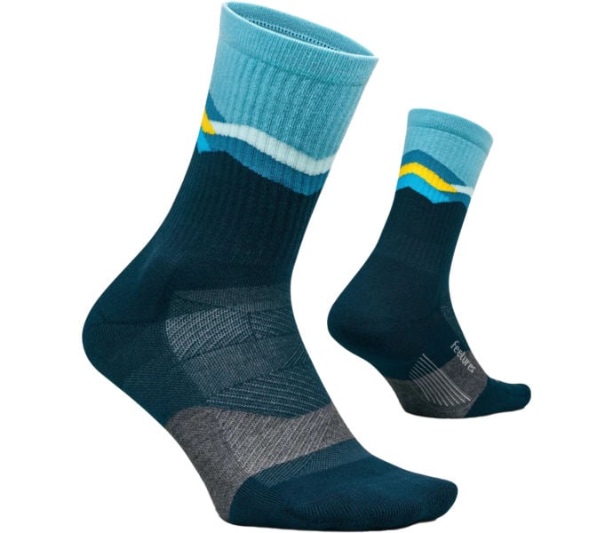 Feetures TRAIL MAX CUSHION MINI CREW LÖPARSTRUMPA Blå