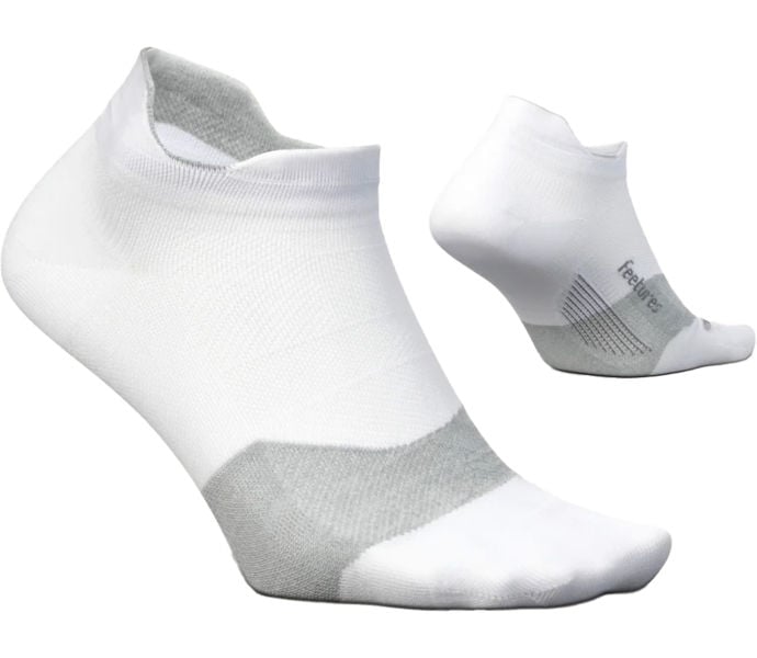 Feetures ELITE ULTRA LIGHT NO SHOW TAB LÖPARSTRUMPA Vit