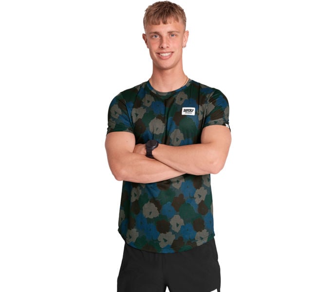 SAYSKY FLOWER COMBAT T-SHIRT Blå