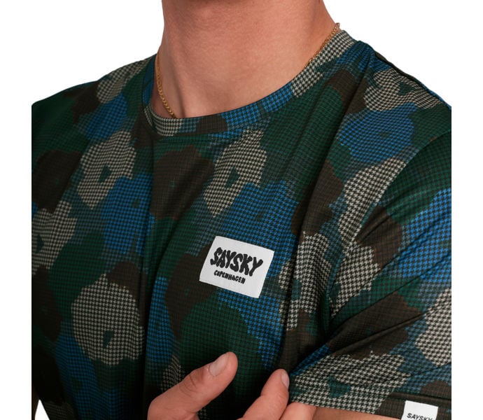 SAYSKY FLOWER COMBAT T-SHIRT Blå