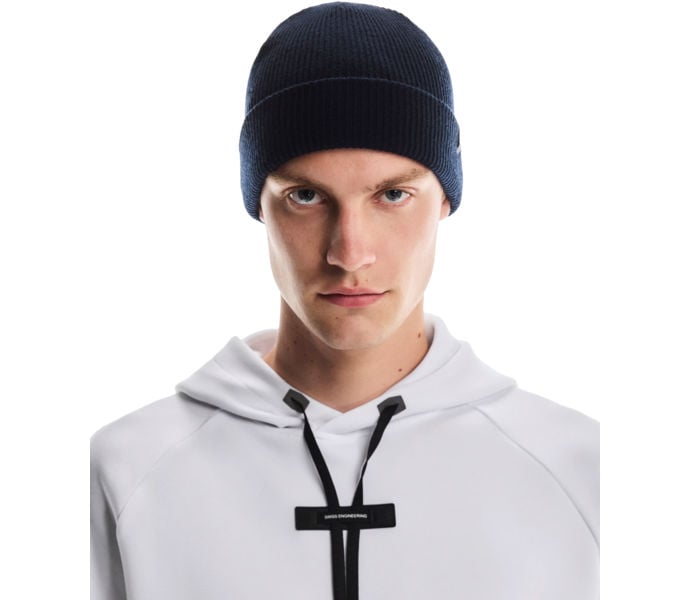 ON MERINO BEANIE LÖPARMÖSSA Blå