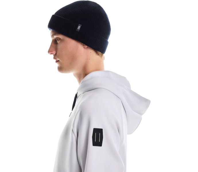 ON MERINO BEANIE LÖPARMÖSSA Blå