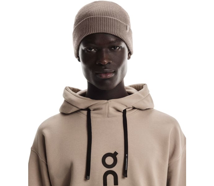 ON MERINO BEANIE LÖPARMÖSSA Beige
