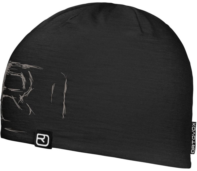 Ortovox 120 TEC LOGO BEANIE LÖPARMÖSSA Svart