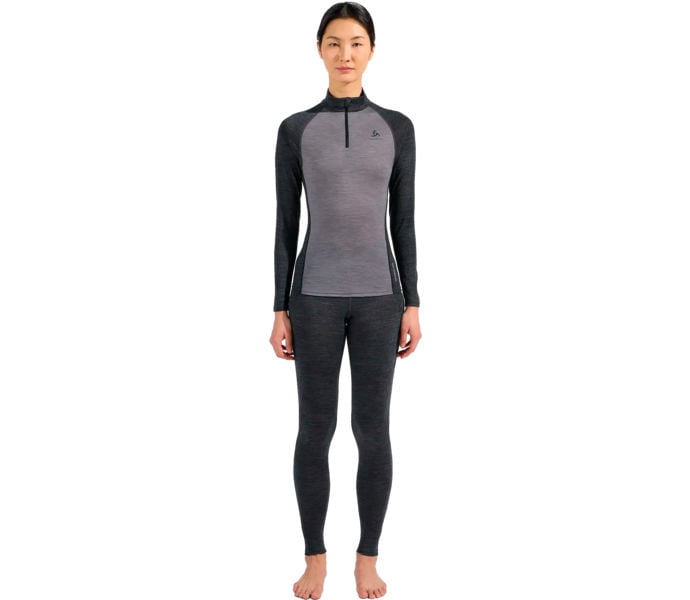 Odlo Performance Wool 150 Base Layer Half Zip LÖPARTRÖJA Grå