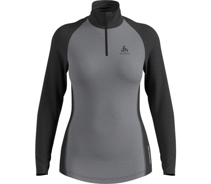 Odlo Performance Wool 150 Base Layer Half Zip LÖPARTRÖJA Grå