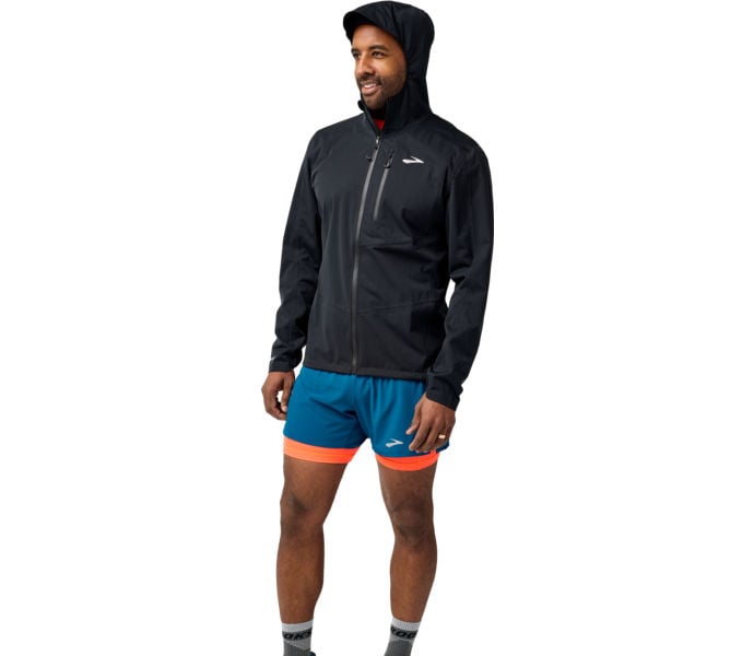Brooks HIGH POINT WATERPROOF JACKET LÖPARJACKA Svart