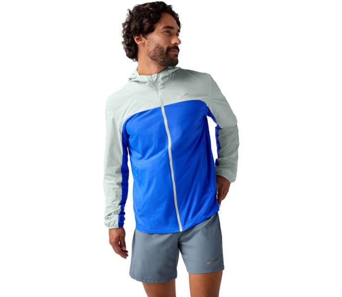 Brooks CANOPY PACKABLE JACKET LÖPARJACKA Blå