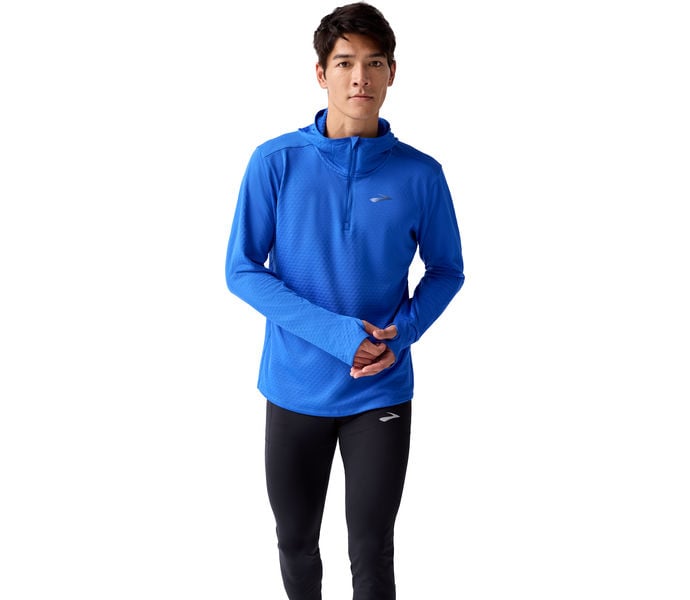 Brooks NOTCH THERMAL HOODIE 3.0 LÖPARTRÖJA Blå