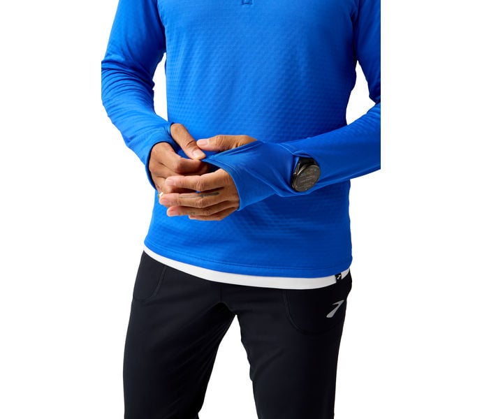 Brooks NOTCH THERMAL HOODIE 3.0 LÖPARTRÖJA Blå