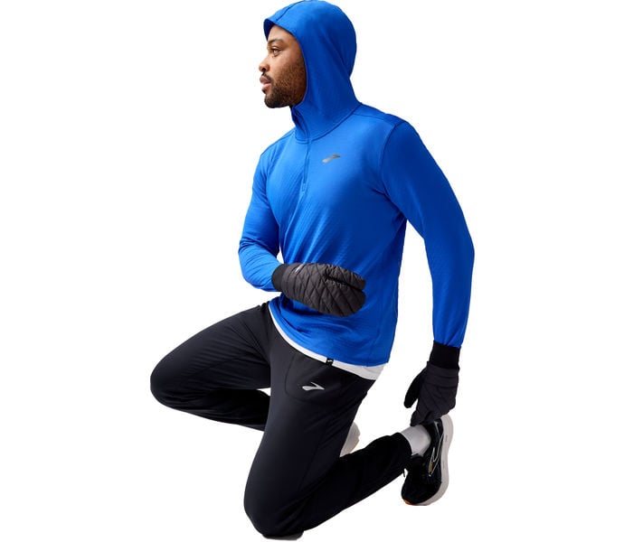 Brooks NOTCH THERMAL HOODIE 3.0 LÖPARTRÖJA Blå