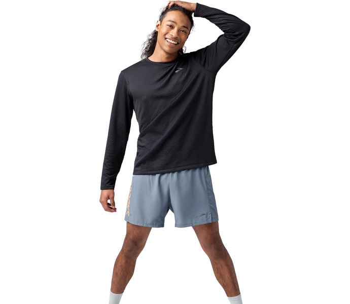 Brooks NOTCH THERMAL LONG SLEEVE 3.0 LÖPARTRÖJA Svart