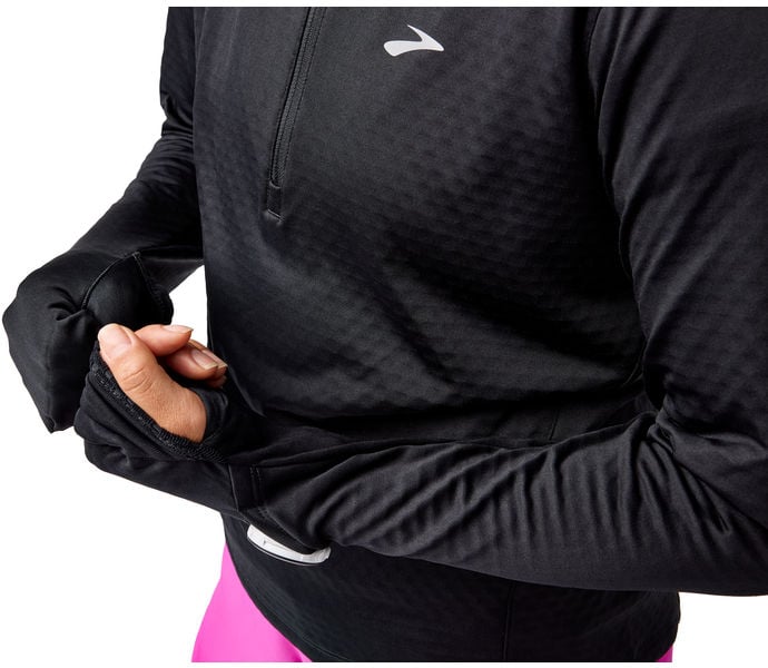 Brooks NOTCH THERMAL HOODIE 3.0 LÖPARTRÖJA Svart