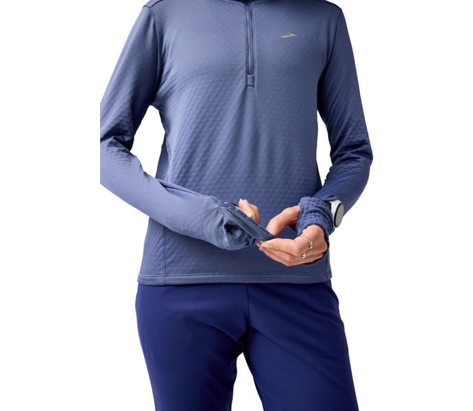 Brooks NOTCH THERMAL HOODIE 3.0 LÖPARTRÖJA Grå
