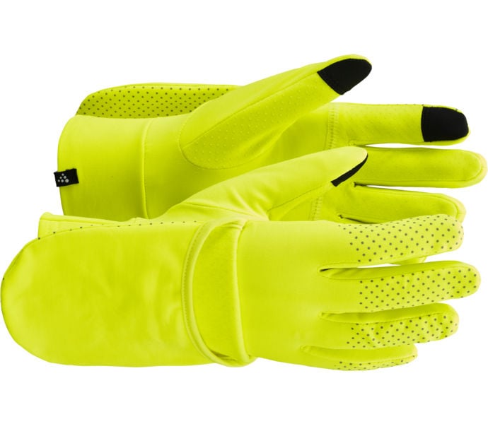 Craft Lumen Fleece Hybrid Glove 2 Löparhandske Gul