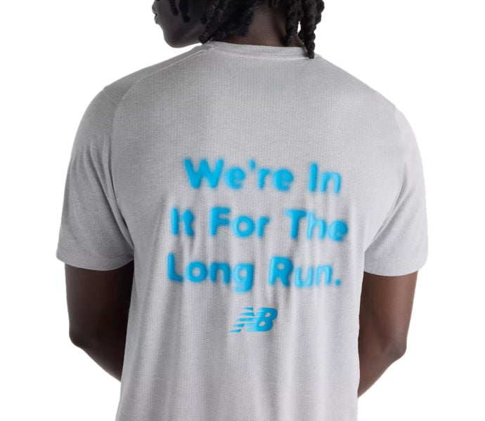 New Balance RC ESSENTIAL GRAPHIC T-SHIRT Grå