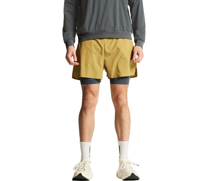 Craft HYPERVENT 2-IN-1 SHORTS LÖPARSHORTS Gul