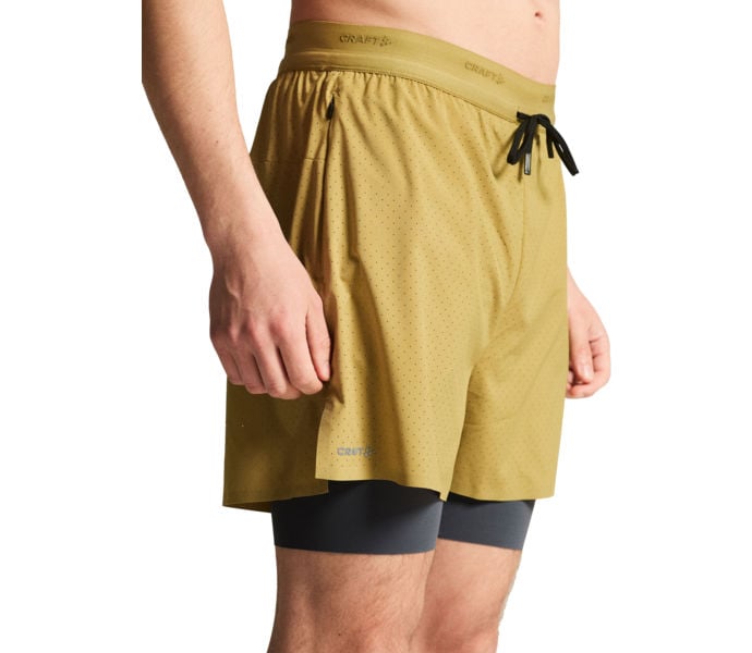 Craft HYPERVENT 2-IN-1 SHORTS LÖPARSHORTS Gul