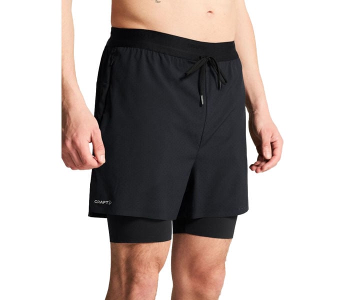 Craft HYPERVENT 2-IN-1 SHORTS LÖPARSHORTS Svart