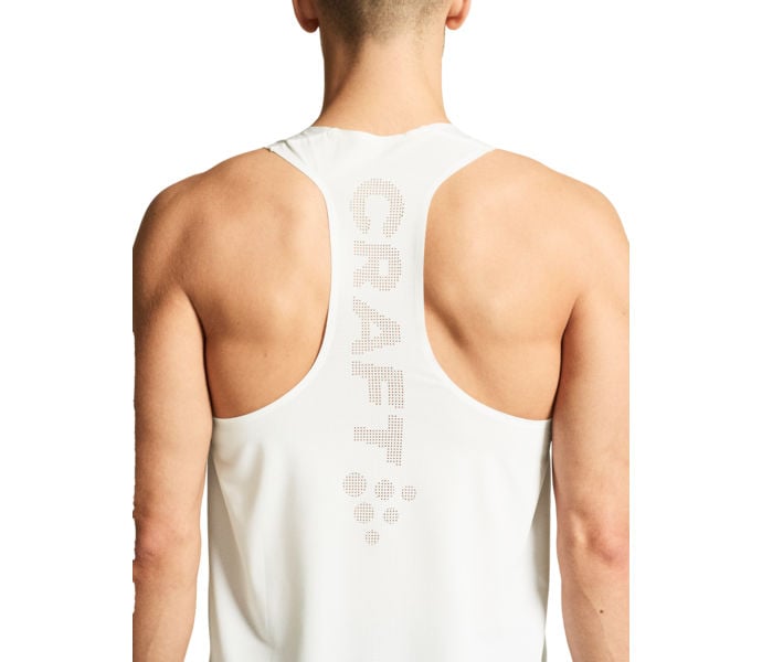 Craft RACE DAY SINGLET 2 LÖPARLINNE Vit
