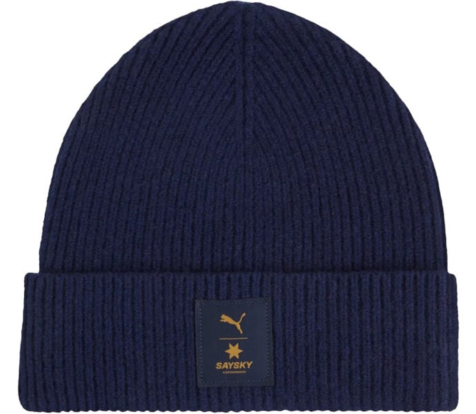Puma PUMA X SAYSKY MERINO MID CROWN BEANIE MÖSSA Blå